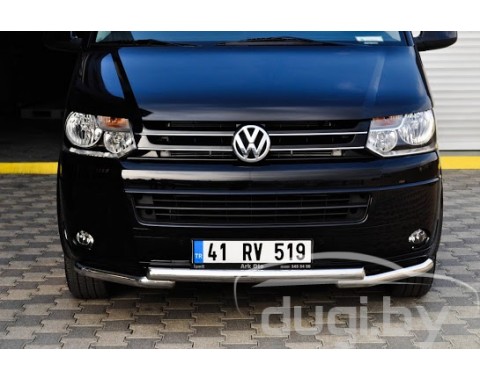 Передняя защита - труба двойная для Transorter T6.